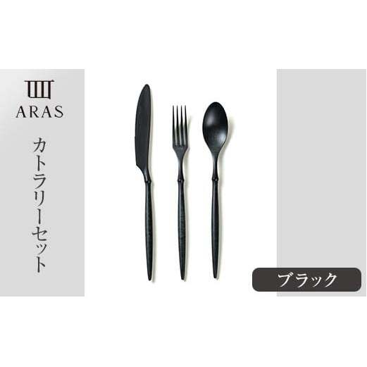 ARASカトラリーセット ブラック カトラリー F6P-2027