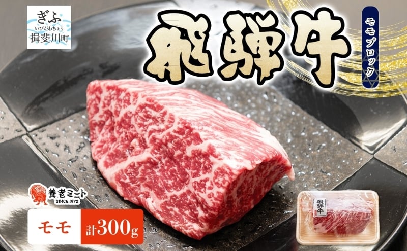 
            [№5568-0485]飛騨牛 モモ ブロック 300g 1p 和牛 黒毛和牛 赤身肉 牛肉 肉 塊肉 ローストビーフ ステーキ 厚切りステーキ カレー シチュー グルメ ギフト お取り寄せ 贈り物 送料無料 冷凍 養老ミート 岐阜県 揖斐川町
          