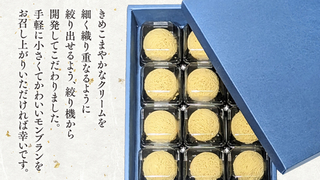 筑波 栗 の プチ モンブラン 約20g × 12個 和栗 和栗ペースト マロン クリーム 菓子 スイーツ オリジナル 洋菓子 和菓子 和スイーツ [EK011sa]