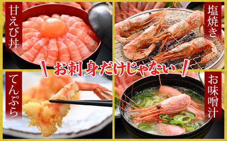 甘えび (大サイズ) 約700g 天然・鮮度抜群！【発泡箱】 船内冷凍 32尾 / 甘エビ 海老 えび エビ 冷凍 アマエビ あまえび 甘海老 刺身 産地直送 国産 人気 魚介 海の幸 海鮮