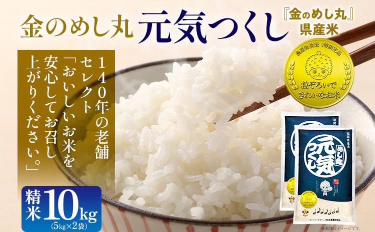 
            金のめし丸元気つくし精米10kg 元気つくし 福岡 お米 米 ごはん ご飯 お弁当 おにぎり 金のめし丸県産米 福岡ブランド米 めし丸 志免 志免町 福岡県
          