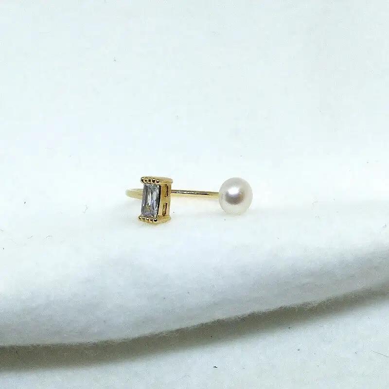 2199 真珠リング・バケットカットG（淡水本真珠・ボタン）贈り物　かわいい カジュアル エレガント アクセサリー