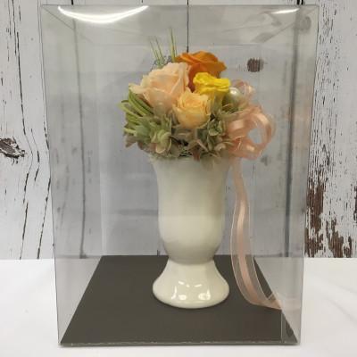ふるさと納税 釧路町 プリザーブドフラワー アレンジメント 黄色のバラ＜老舗の花屋さんの手づくり/ギフト用＞ |  | 01