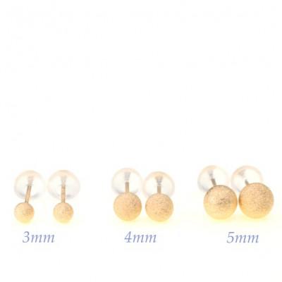 ふるさと納税 笛吹市 K18 YG フラッシュボールピアス　4ミリ　E316-Y |  | 01