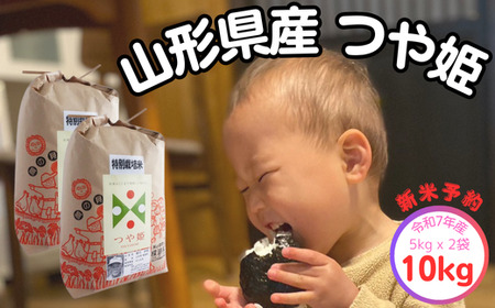 生産者の顔が見える米　特別栽培米 つや姫　白米 10kg（飯豊町産）【新米予約】(R7年産）