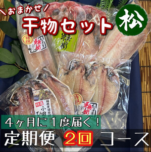 【4ヶ月に1回定期便2回】厳選！小田原の旬の干物セット 松【 まぐろや 神奈川県小田原市 ひもの ひもの ひもの ひもの ひもの】