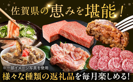 【全6回定期便】 佐賀県の畜産農家を応援！佐賀県肉づくし定期便 / 佐賀牛 鶏肉 豚肉 切り落とし ステーキ ハンバーグ / 佐賀県ふるさと納税[41AAZZ019] 佐賀牛 鶏肉 豚肉 切り落とし 