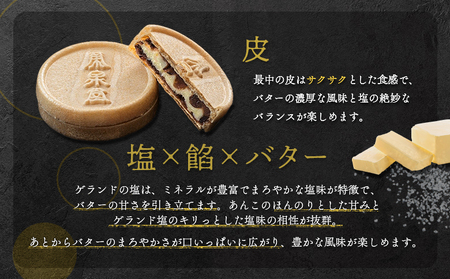 ゲランド塩入り バター最中 12個【4200401】