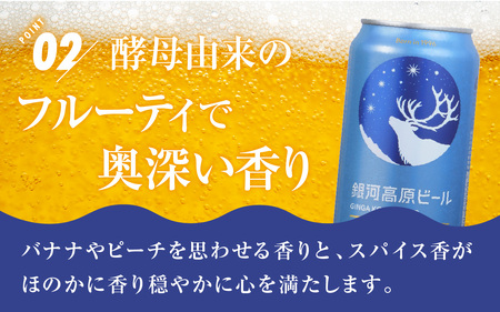【定期便3回】銀河高原ビール  クラフトビール白ビール 350ml × 48本 × 3ヶ月 | クラフトビール