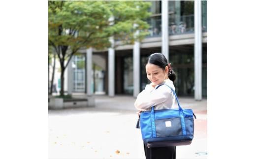 
            お仕事バッグ　しごとーと　シャイニー　キャリーオン　コバルトブルー/ネイビー【右肩用・左肩用より選択可】
          