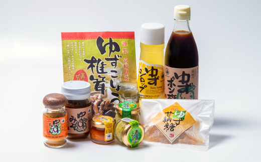 (B)「銀の柚子」製品詰め合わせ ゆずこしょう・ゆずポン酢など<1.4-7>加工品 調味料 ギフト 柚子 ゆず 宮崎県西都市 決済から30日前後での発送