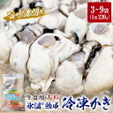 【ふるさと納税】牡蠣 氷温熟成 冷凍 かき ( 生食用 ) 大粒 220g× 3～9パック 選べる カキ 冷凍牡蠣 冷凍 国産 北海道産 生 剥き牡蠣 濃厚 旨味 むき身