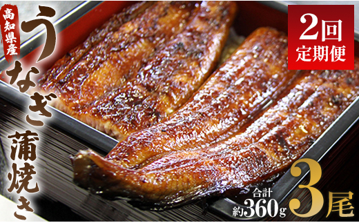 うなぎ 定期便 2回 うなぎ蒲焼き120g 3尾(無頭) 魚介 国産 海鮮 魚 かばやき 鰻 ウナギ 惣菜 おかず お手軽 加工品 加工食品 冷凍 Wun-0027