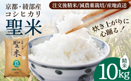 「聖米」 白米 10kg / 米 白米 国産 綾部市 / 有限会社カメイ［BSDY078］