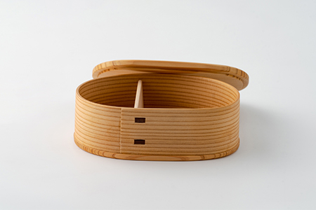 【大館曲げわっぱ】 いろどり弁当(大)一段 【配送日指定不可】　180P6017