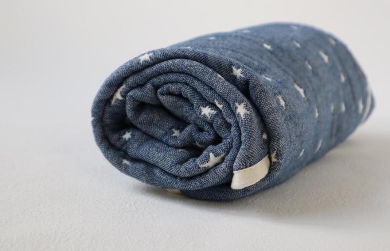 【スピード発送】泉州南部織 6重ガーゼマルチケット（星柄/NE） 005A030_イメージ4