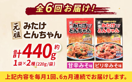 【6回定期便】みたけとんちゃん2袋[AVAA013]
