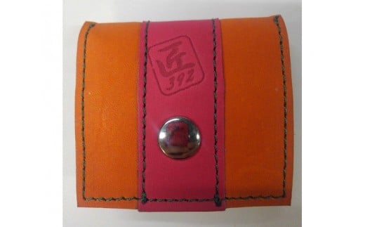 野球グローブの革製！小さなコインケース OPM ／ 小銭入れ 折りたたみ式 コンパクト 手作り 大阪府 特産品 No.044