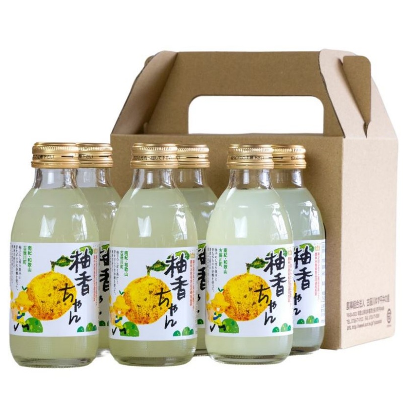 古座川町のゆずドリンク ストレートドリンク柚香ちゃん（6本入り） ゆず 柚子 柚 ユズ ジュース ドリンク【yuz100A】