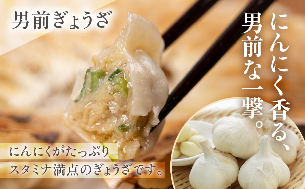 生餃子専門店「新家」の生餃子60個と男前ぎょうざ30個のセット