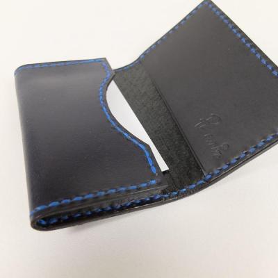 ふるさと納税 徳島市 阿波レザー　本藍染め 名刺入れ【CZ005】 |  | 01