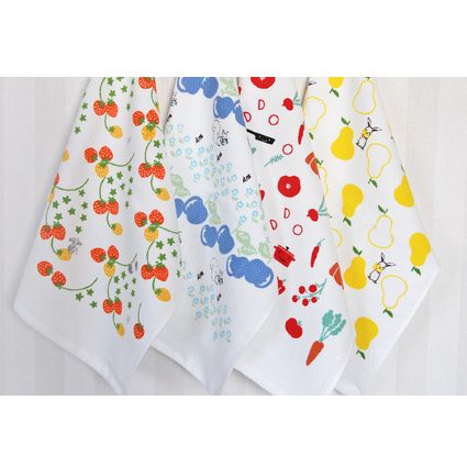 シンジカトウ「ふきぴか キッチンタオル（プリント）」セット【泉州タオル 国産 吸水 普段使い 無地 シンプル 日用品 家族 ファミリー】 005A005_イメージ3