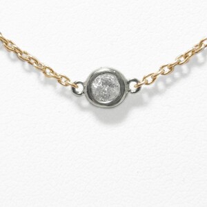 PT900/K18ピンクゴールド「2カラット」ステーションダイヤネックレス【2ct-90-7】