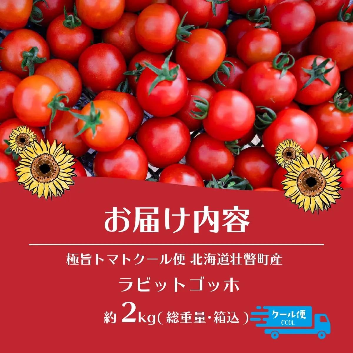 【2026年7〜10月限定発送】極旨トマトクール便 北海道壮瞥町産 ラビットゴッホ2kg 中玉トマト SBTAJ003