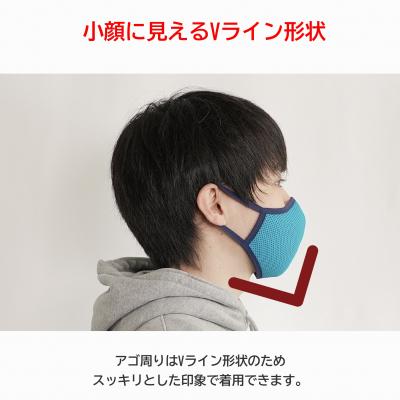 ふるさと納税 八頭町 洗える3D布マスク(吸収速乾)メンズ ブラック3枚セット |  | 02