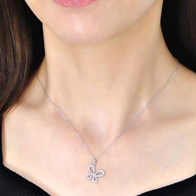 ふるさと納税 韮崎市 ネックレス プラチナ PT900 ダイヤモンド 0.2ct 蝶 リボンモチーフ【f087-pt】 |  | 02