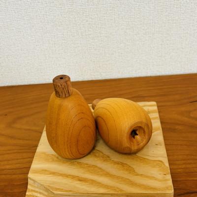 ふるさと納税 大網白里市 木のおもちゃ　びわの実(3個セット) |  | 02