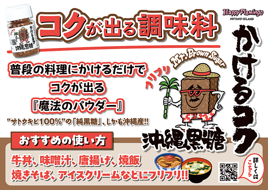 JR001　沖縄の黒糖100％使用！ボトルタイプ調味料2種セット『かけるコク』『コクトウガラシ』