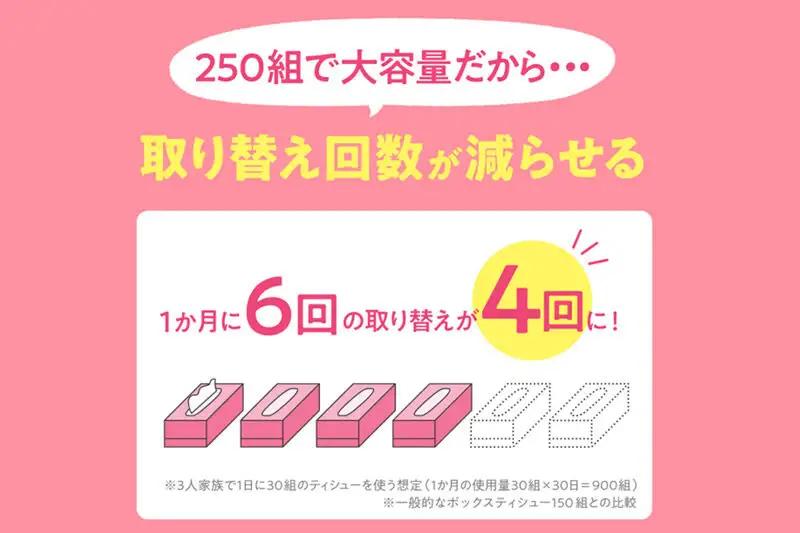 《4ヶ月ごとに3回お届け》定期便 ティッシュペーパー スコッティ フラワーボックス250組 60箱(5箱×12パック) ティッシュ