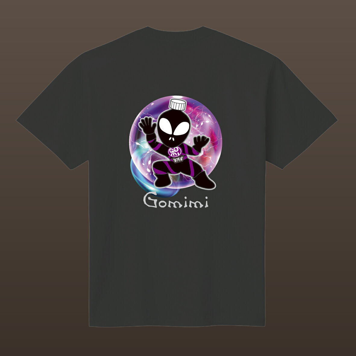 【ふるさと納税】 Tシャツ プリント オリジナル 選べるサイズ ゴミミー 片面 Tシャツ 半袖 120 S M L XL サイズ ブラック 黒 1枚 御当地キャラ 株式会社明新社 奈良県 奈良市