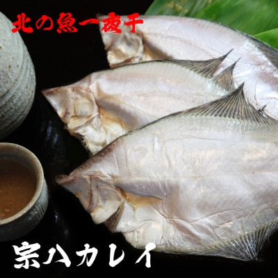 【 北海道 の 居酒屋 気分!】 一夜干し 宗八 カレイ 4パックセット 稚内【配送不可地域：離島・沖縄県】