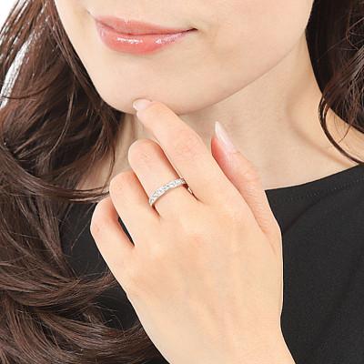 ふるさと納税 笛吹市 プラチナ ダイヤリング 0.70ct 8号 R3689DI-P2 |  | 02