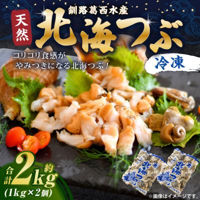 ふるさと納税 釧路市 釧路葛西水産 つぶ1kg×2袋入 北海道 つぶ貝 北海道産 ツブ貝 国産