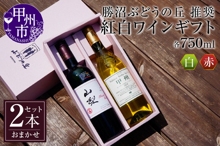 勝沼ぶどうの丘推奨・紅白ギフトセット （KBO）C-657【ワイン 白ワイン 赤ワイン 甲州市 山梨県】