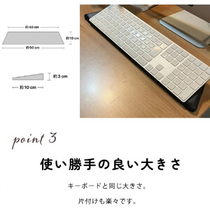 傾斜付 肘置きクッション ブラック