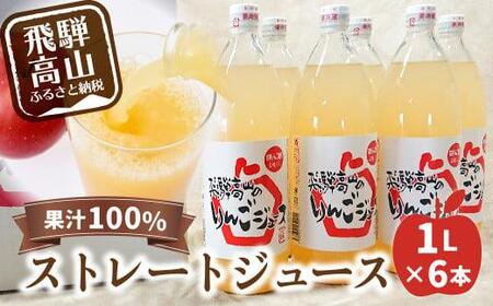 飛騨高山のリンゴジュース 1リットル×6本 | りんご MA011