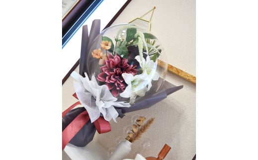 Flower balloon ( フラワー バルーン )  大輪 アーティフィシャル フラワー 花束タイプ 韓国 お花 贈り物