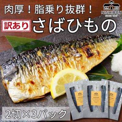 ふるさと納税 若狭町 サバ干物　片身6枚