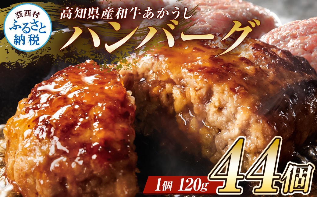 
                  創業50年老舗レストランの幻の和牛あかうしハンバーグ120g×44コ（ソース無し）人気惣菜 数量限定 牛肉 豚肉 故郷納税 焼くだけ 溢れる肉汁 土佐あか牛 ハンバーグ 小分け 緊急支援品 60000 60,000 円 冷凍 食品 無添加 国産
                