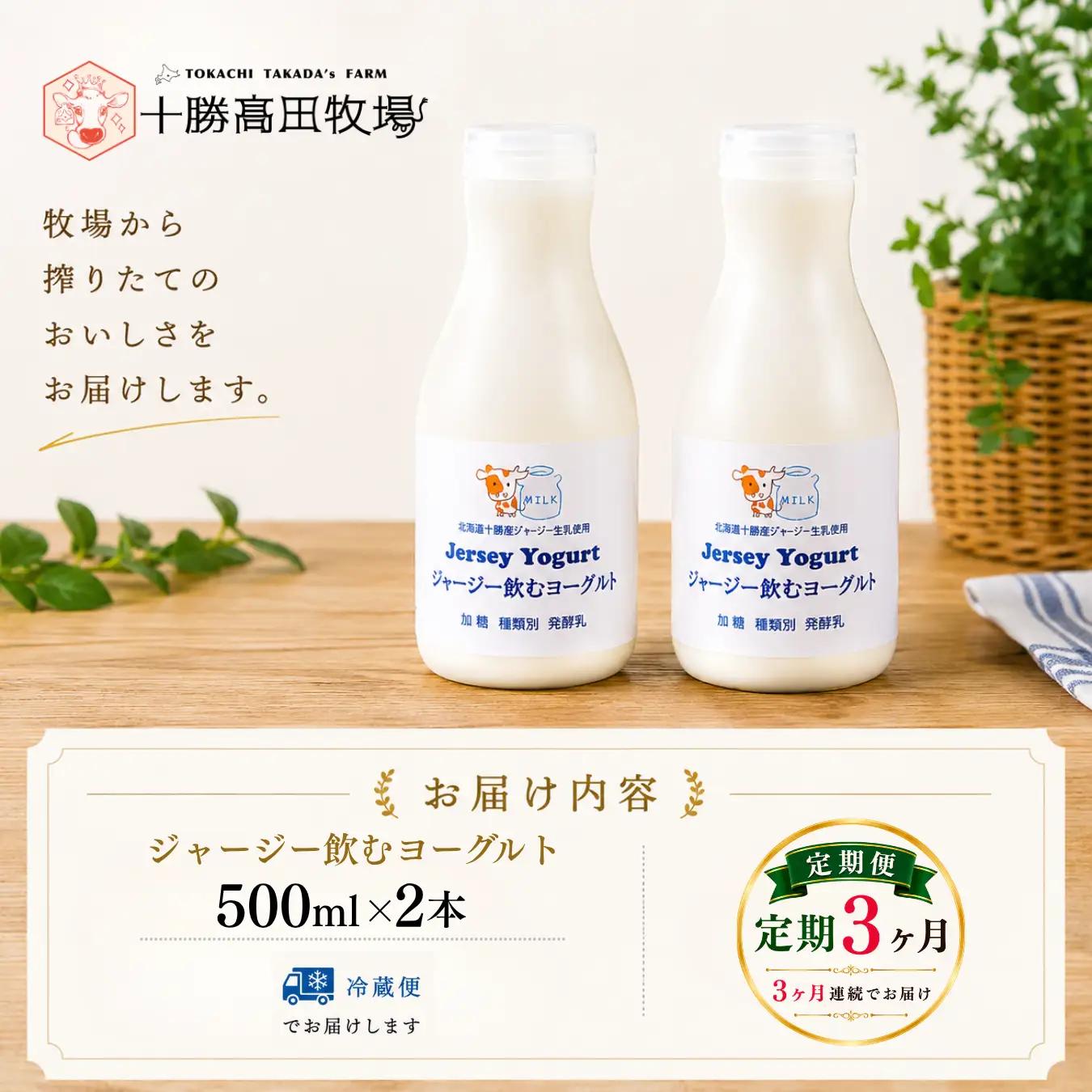 【定期3ヶ月】ジャージー飲むヨーグルト 500ml ×2 SKM023