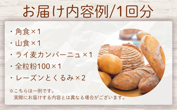 【6ヶ月定期便】もりのひと 天然酵母パン 詰め合わせ 選べる 定期便 回数 6回 もりのひと《お申込み月の翌月から発送》 鳥取県 八頭町 パン 食パン カンパーニュ ライ麦 全粒粉 くるみとレーズン 