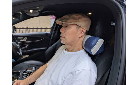 【特許・意匠取得／日本製】寝返りが整体になる《願えりまくらＭ》グレーネイビー