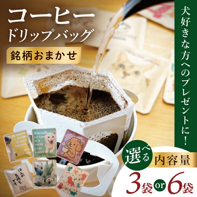 【ふるさと納税】ドリップバッグ　3個セット or 6個セット（感謝の気持ち）｜レギュラー コーヒー 珈琲 個包装 プチ ギフト 母の日 父の日 贈り物 プレゼント 茨城県 取手市（CC008）