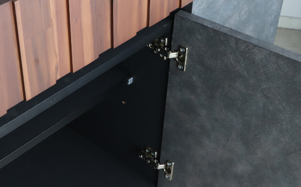 【東馬家具】クリートSB 150 CL【サイドボード 収納棚 リビング シック モダン 見せない収納 大人のインテリア おしゃれ ふるさと納税】(H060611)