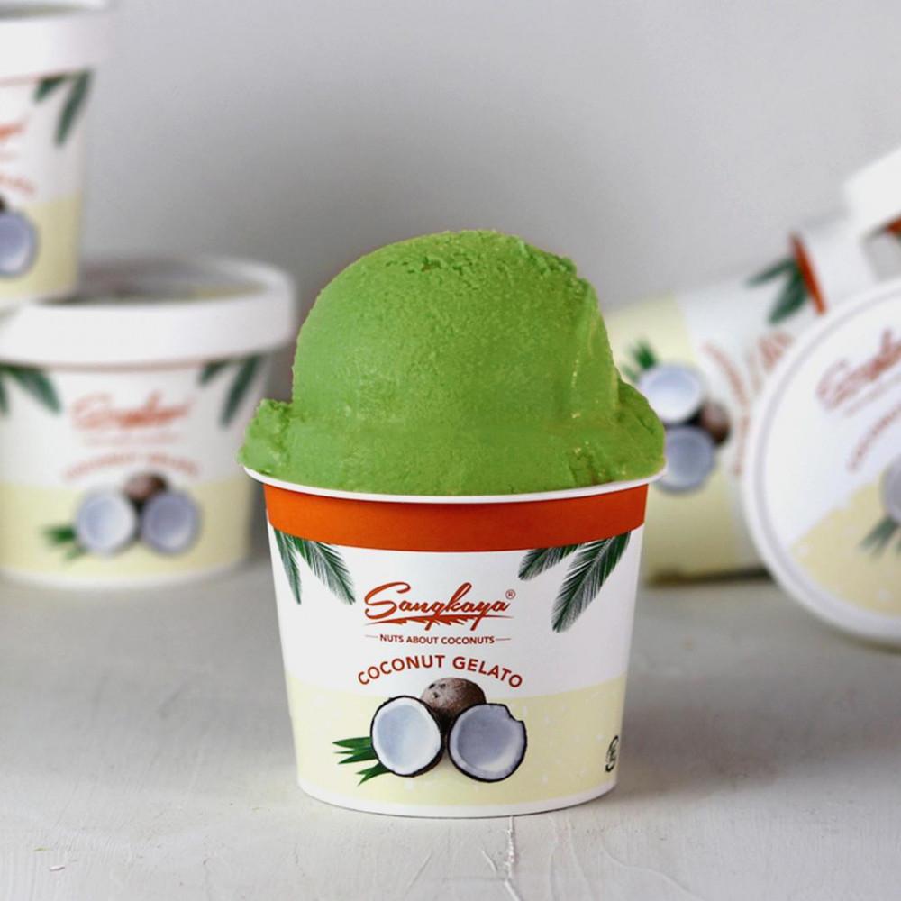 【ふるさと納税】［無添加、卵・乳不使用］猿島緑茶ココナッツジェラート8個セット | アイス お菓子 菓子 おかし スイーツ デザート 食品 人気 おすすめ 送料無料