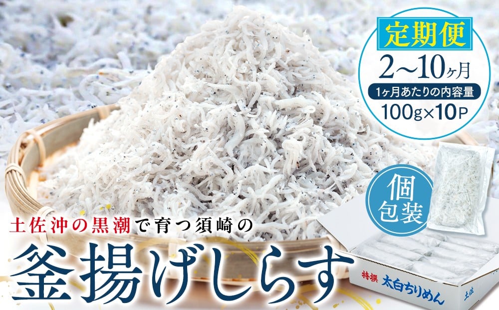 
                  【定期便 2回 5回 10回】 鮮度抜群 海の玄米 子どもが喜ぶ 釜揚げしらす 毎月お届け 1kg 100g×10パック 子供用 個包装 備蓄 ストック 釜あげシラス 釜茹でしらす ちりめん しらす干し ふるさと納税しらす 米 こめ コメ に合う 2ヶ月 5ヶ月 10ヶ月 2カ月 5カ月 10カ月 MS1000-all
                